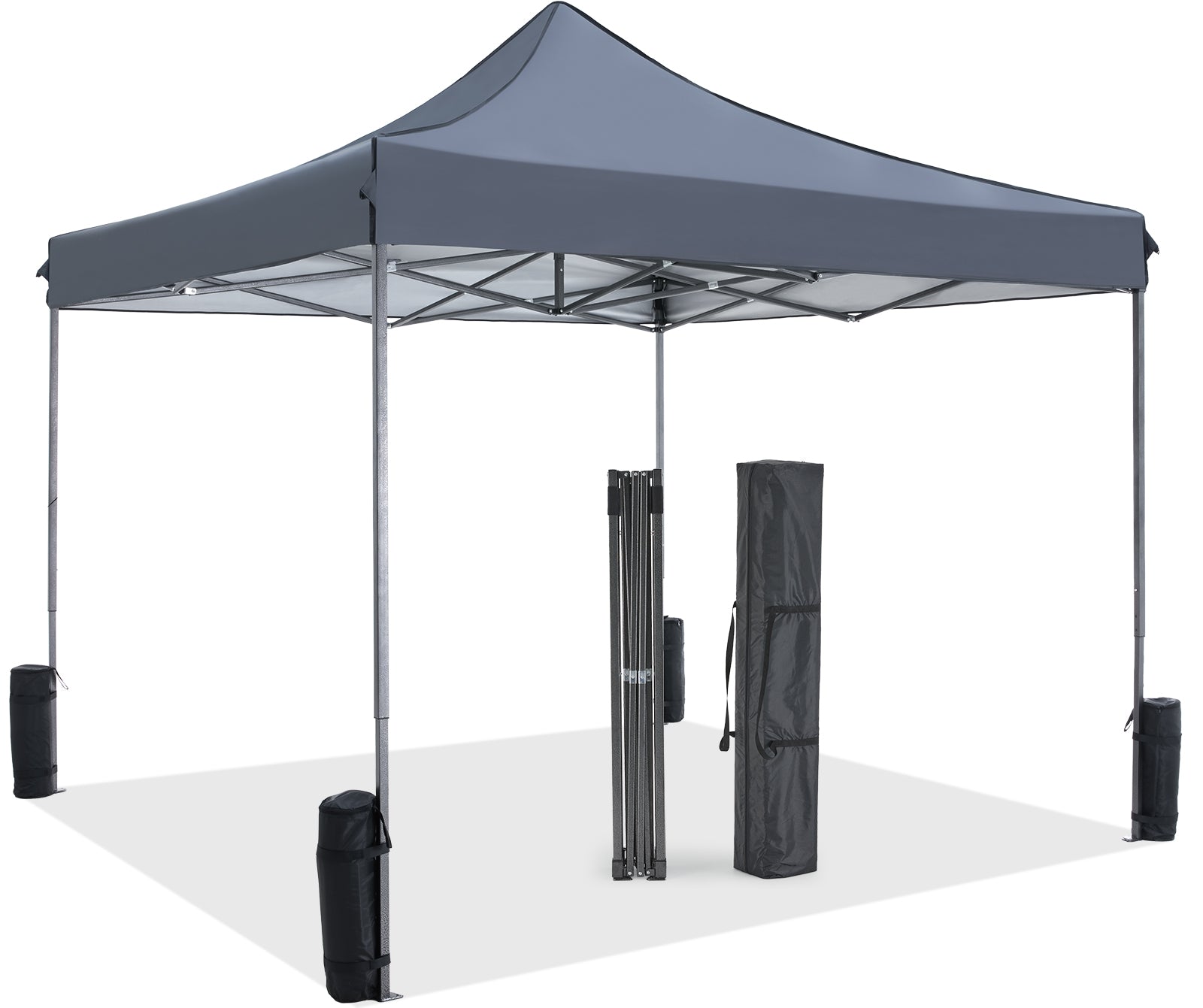 10 X 10ft Up Canopy Tent Easy Setup Outdoor Shade Instant Portable Sun Shelter Canopy Tent For Parties Camping Beach