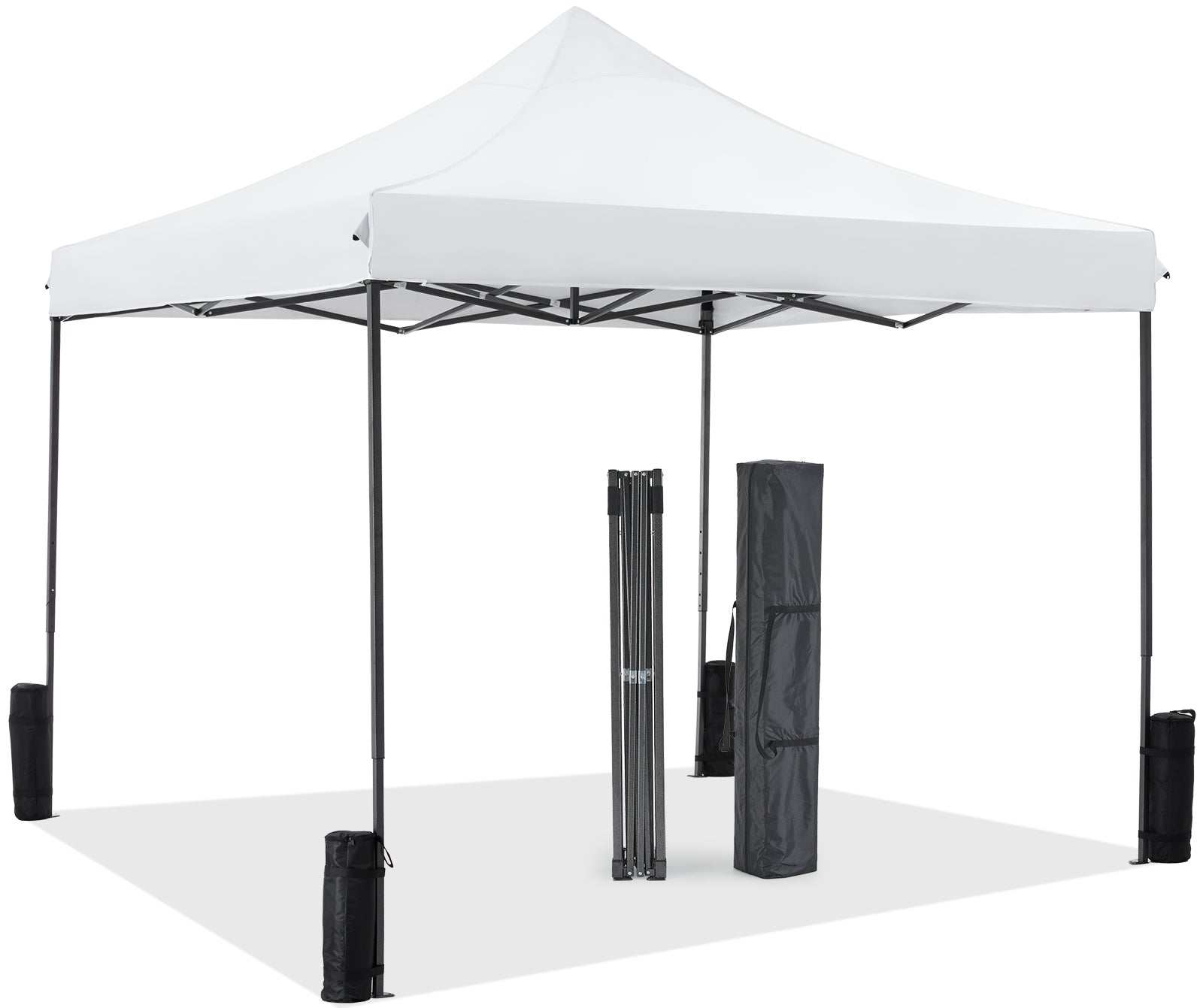 10 X 10ft Up Canopy Tent Easy Setup Outdoor Shade Instant Portable Sun Shelter Canopy Tent For Parties Camping Beach