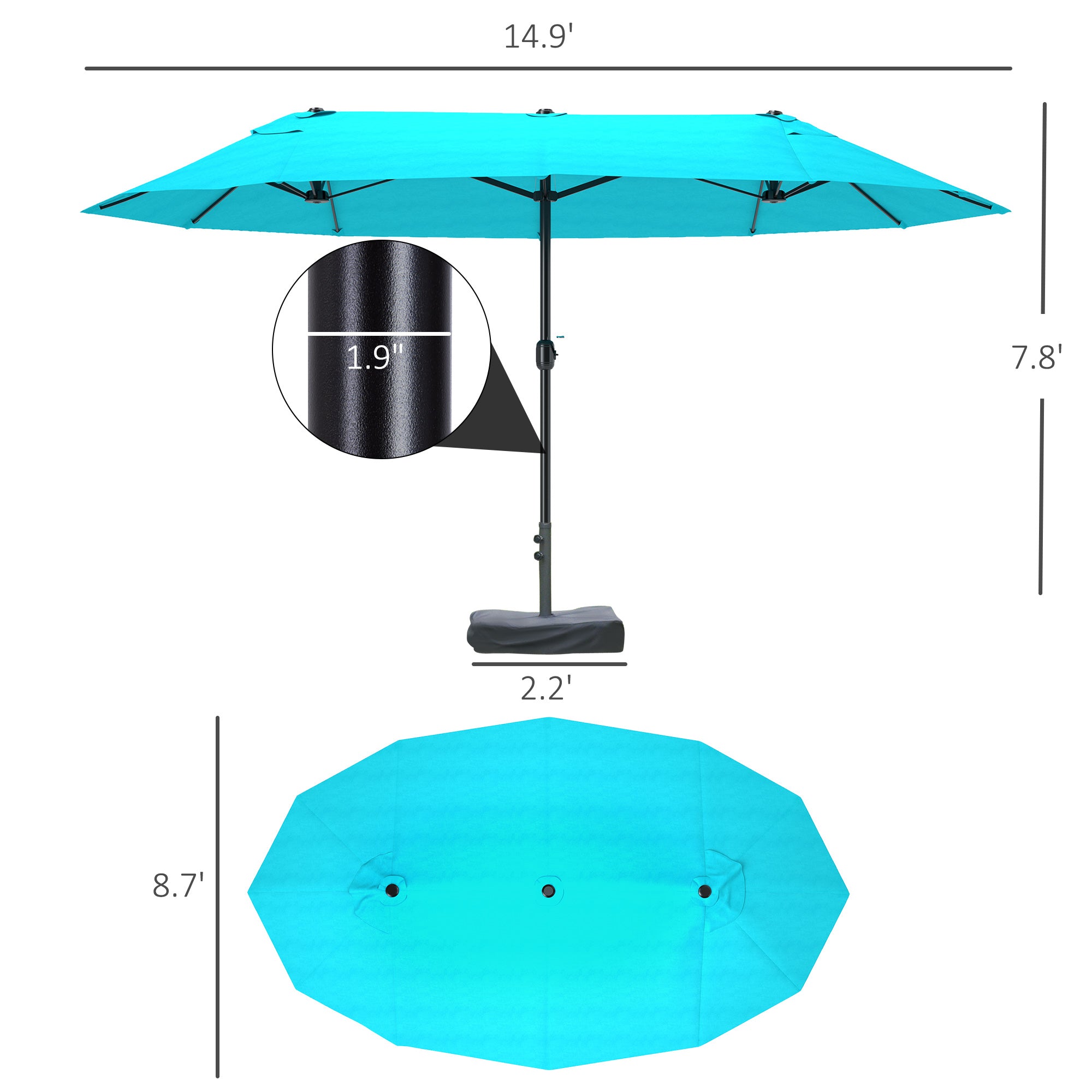 Patio Umbrella, 15&