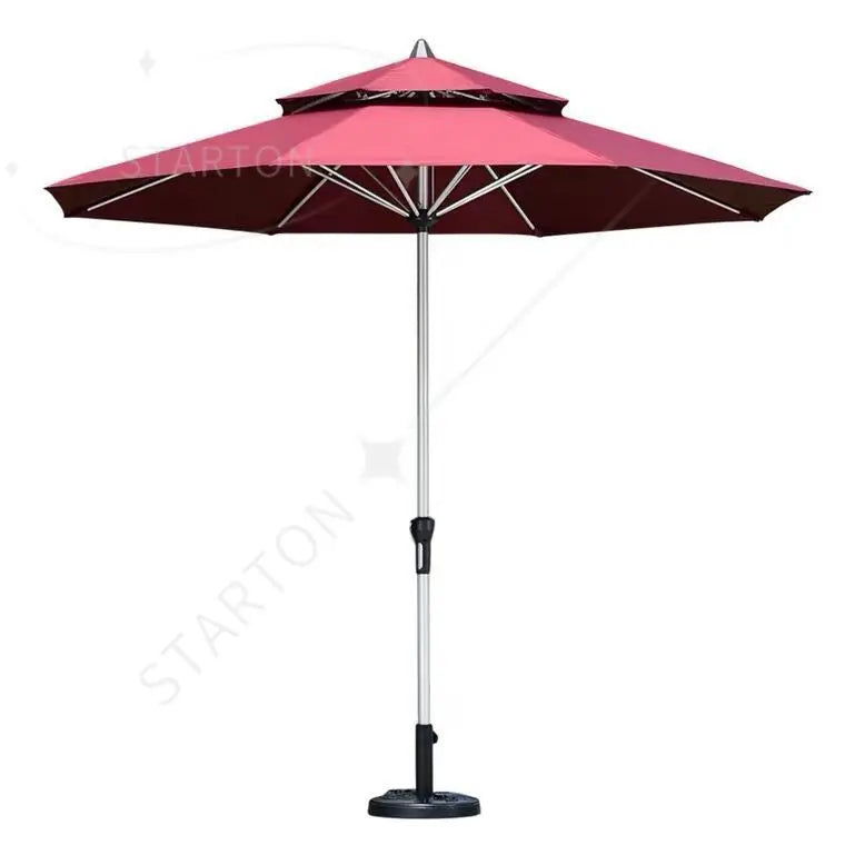 Outdoor Hot Sale Garden Furniture Set Umbrella High Quality Patio Umbrella Double Top Middle Pole Umbrella