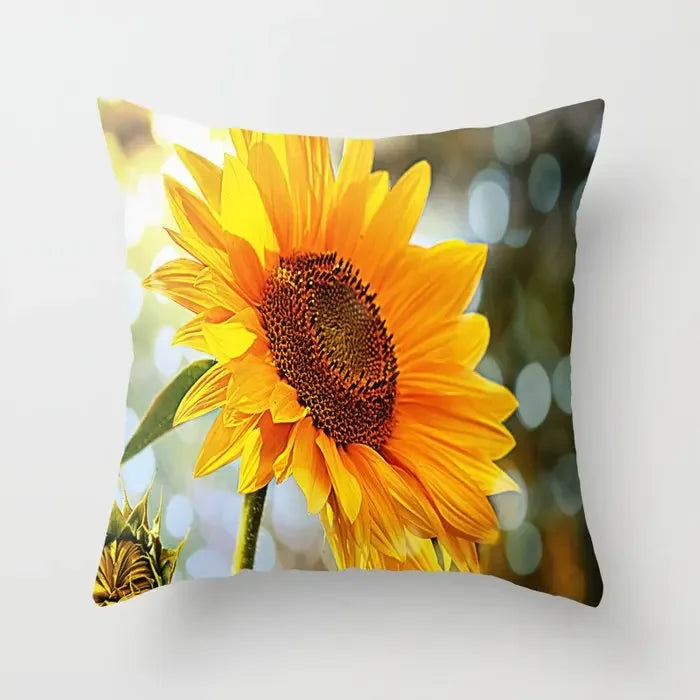Sunflower Cushion Cover Summer Sofa Pillow Bedroom Home Decor Car Office