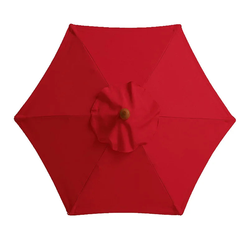 2/2.7/3M Parasol Replacement Cloth Without Stand Parasol Umbrella Cover Waterproof Sunshade Cloth Canopy Patio Garden Cover