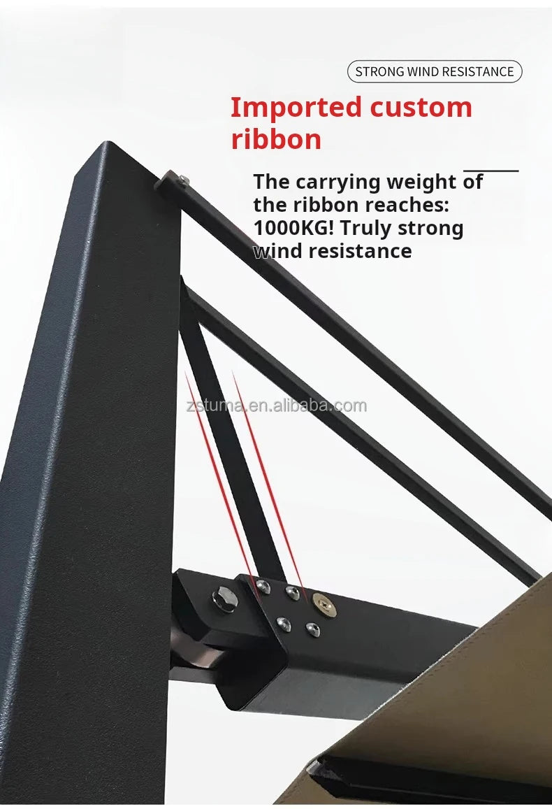 Heavy Duty Windproof 3.5mRound Cantilever Aluminum Outdoor Patio Umbrella Large Garden Parasols Outdoor Patio Umbrellas