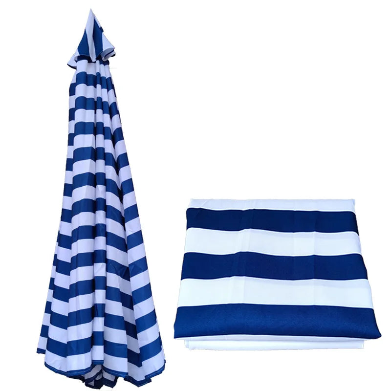 6 Ribs/8 Ribs Parasol Replacement Cloth Without Stand Parasol Umbrella Cover Waterproof Sunshade Cloth Canopy Patio Garden Cover