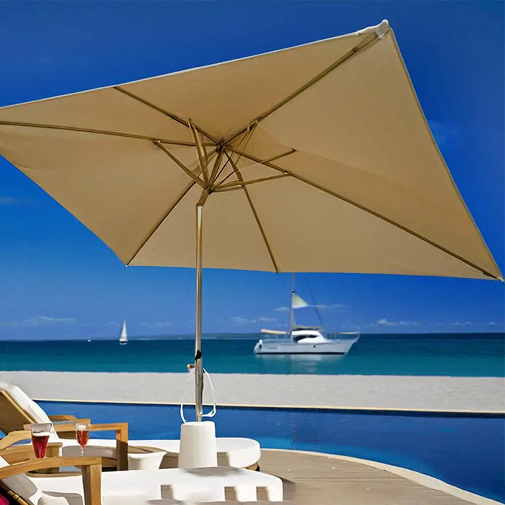 2x3m Rectangular Patio Umbrella Cloth Replacement Canopy Summer UV Protection Cantilever Parasol Top For Outdoor Deck Backyard