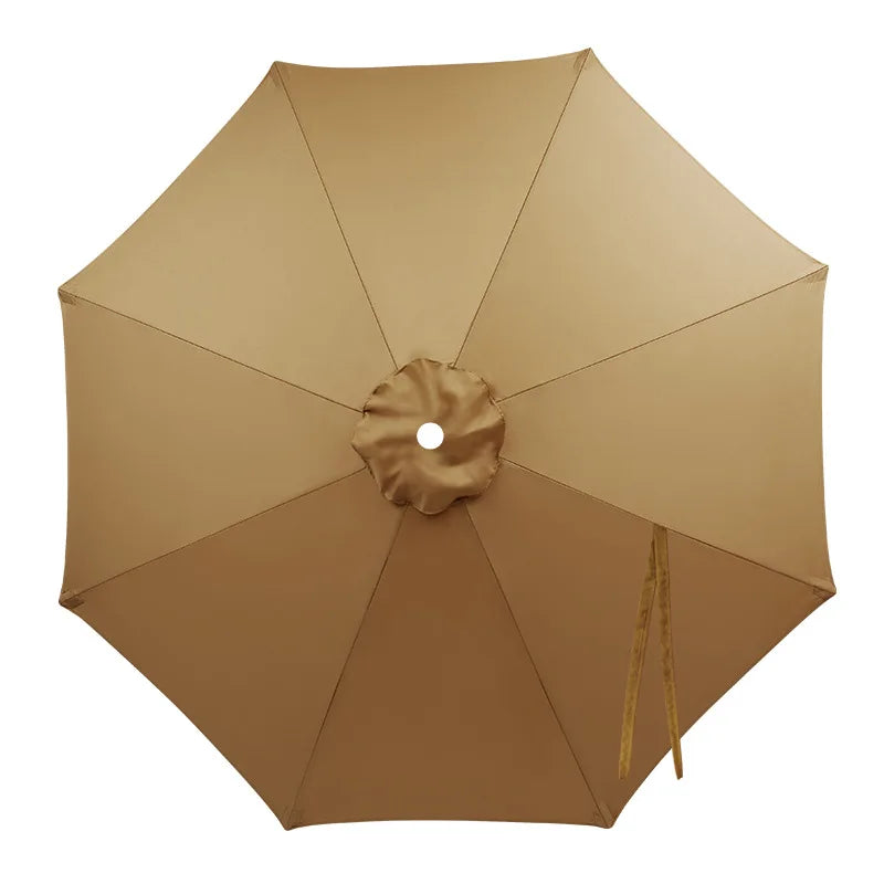 6 Ribs/8 Ribs Parasol Replacement Cloth Without Stand Parasol Umbrella Cover Waterproof Sunshade Cloth Canopy Patio Garden Cover