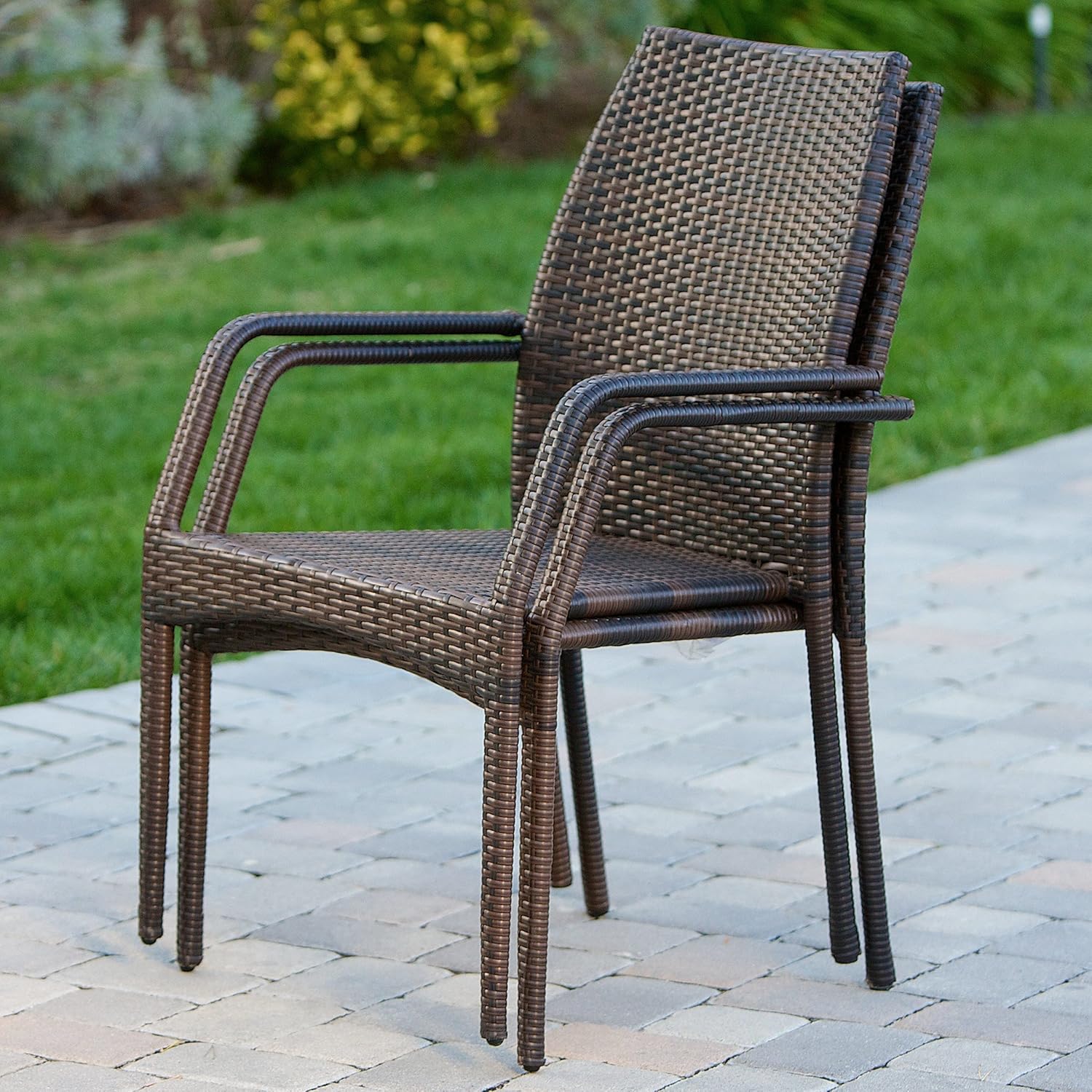 Outdoor Wicker Chairs, 54020 KD MP2, 2 Chairs Set