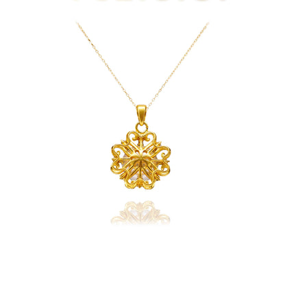 24K Gold SUN Necklace Jewelry  Simple Choker Pendant Woman Accessories Fashion Creative Gift