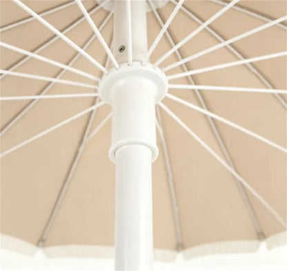 7 FT Boho Patio Umbrella With Fringe Tassel, 30&