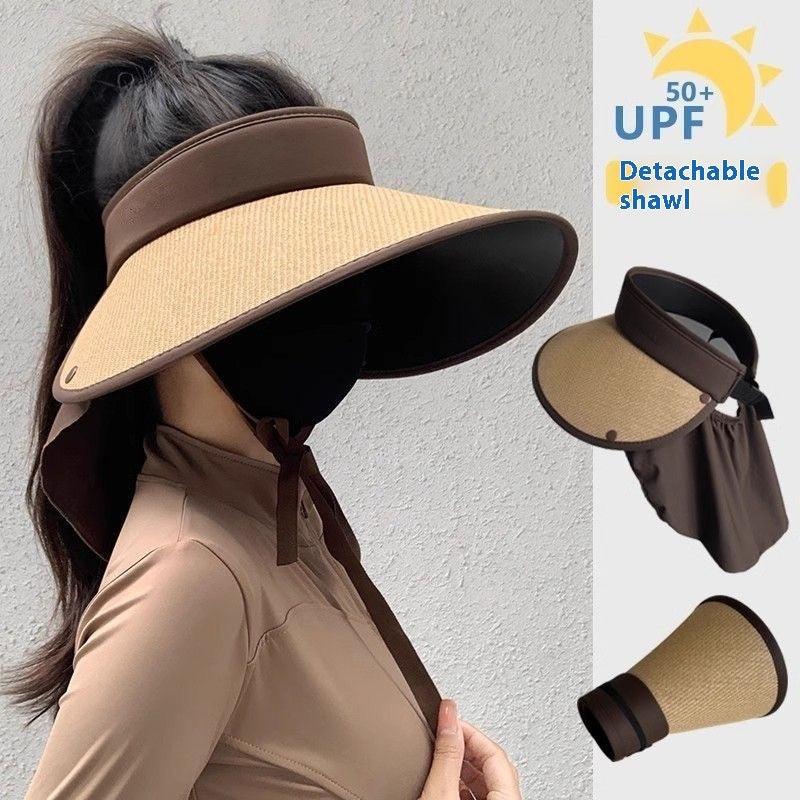 Plus-sized Brim Sun-proof Sun Protection Hat Women&
