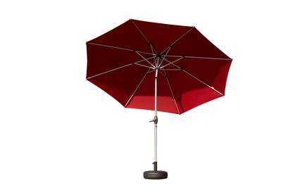 10FT Patio Umbrella, Outdoor Table Umbrella With Push Button Tilt And Crank, UV Protection Waterproof Market Sun Umbrella With 8 Sturdy Ribs For Garden, Deck, Backyard, Pool  Brick Red