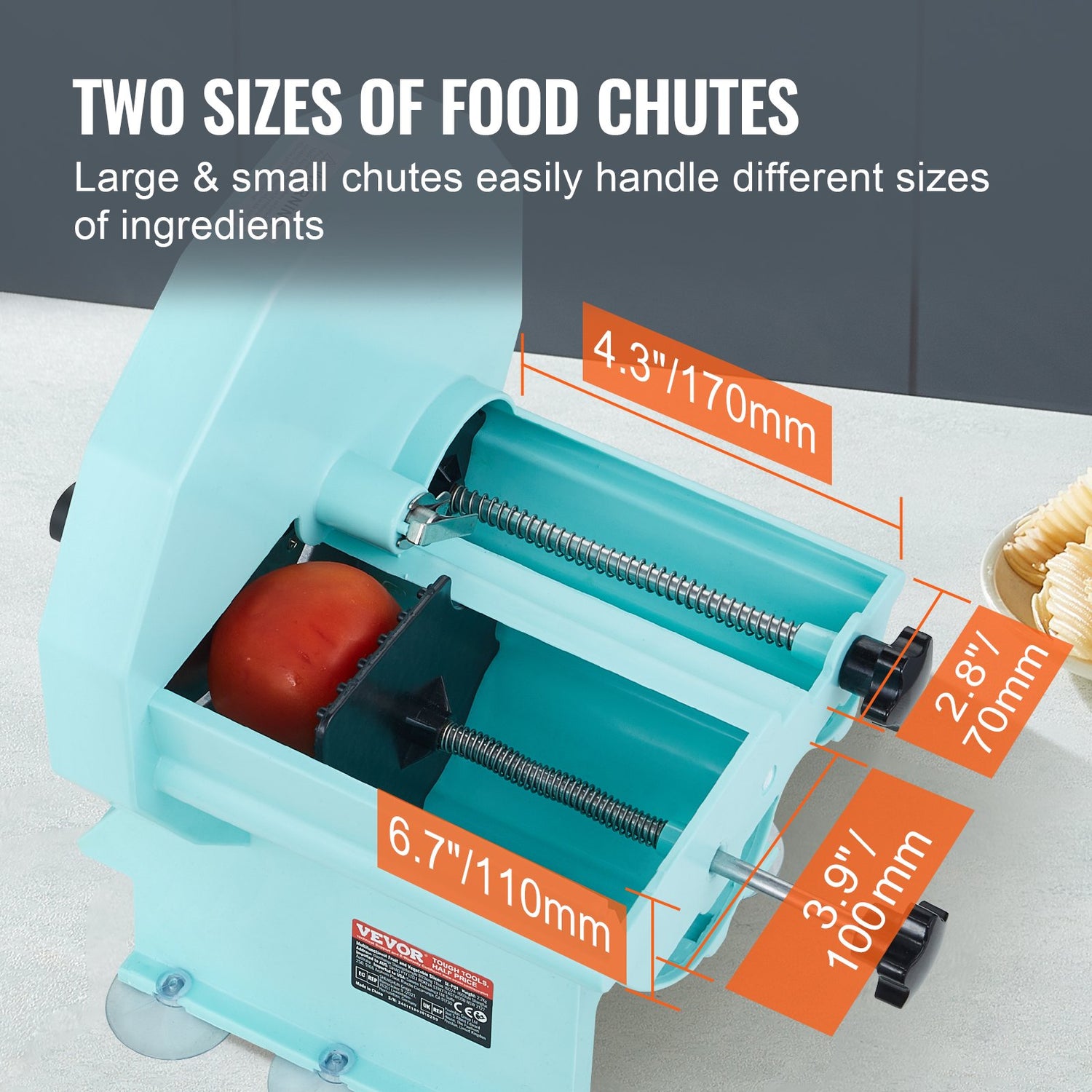Manual Vegetable Fruit Slicer, 0-0.5&