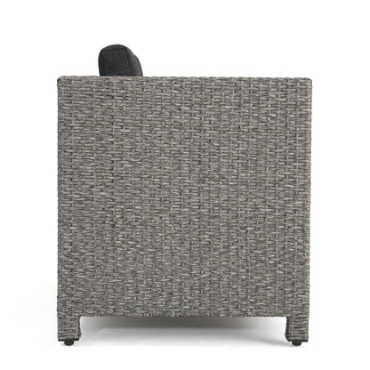 Puerta 4-Piece Outdoor Furniture Set with Water-Resistant Cushions - Rattan