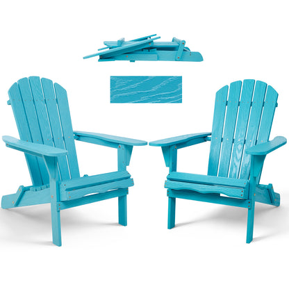 Wood Lounge Patio Chair For Garden Outdoor Wooden Folding Embossed Adirondack Chair Solid Wood Lounge Patio Chair With Wood Grain