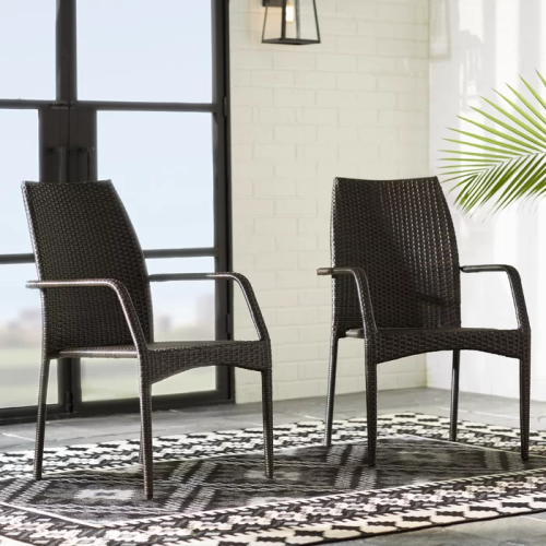 Outdoor Wicker Chairs, 54020 KD MP2, 2 Chairs Set