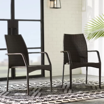 Outdoor Wicker Chairs, 54020 KD MP2, 2 Chairs Set