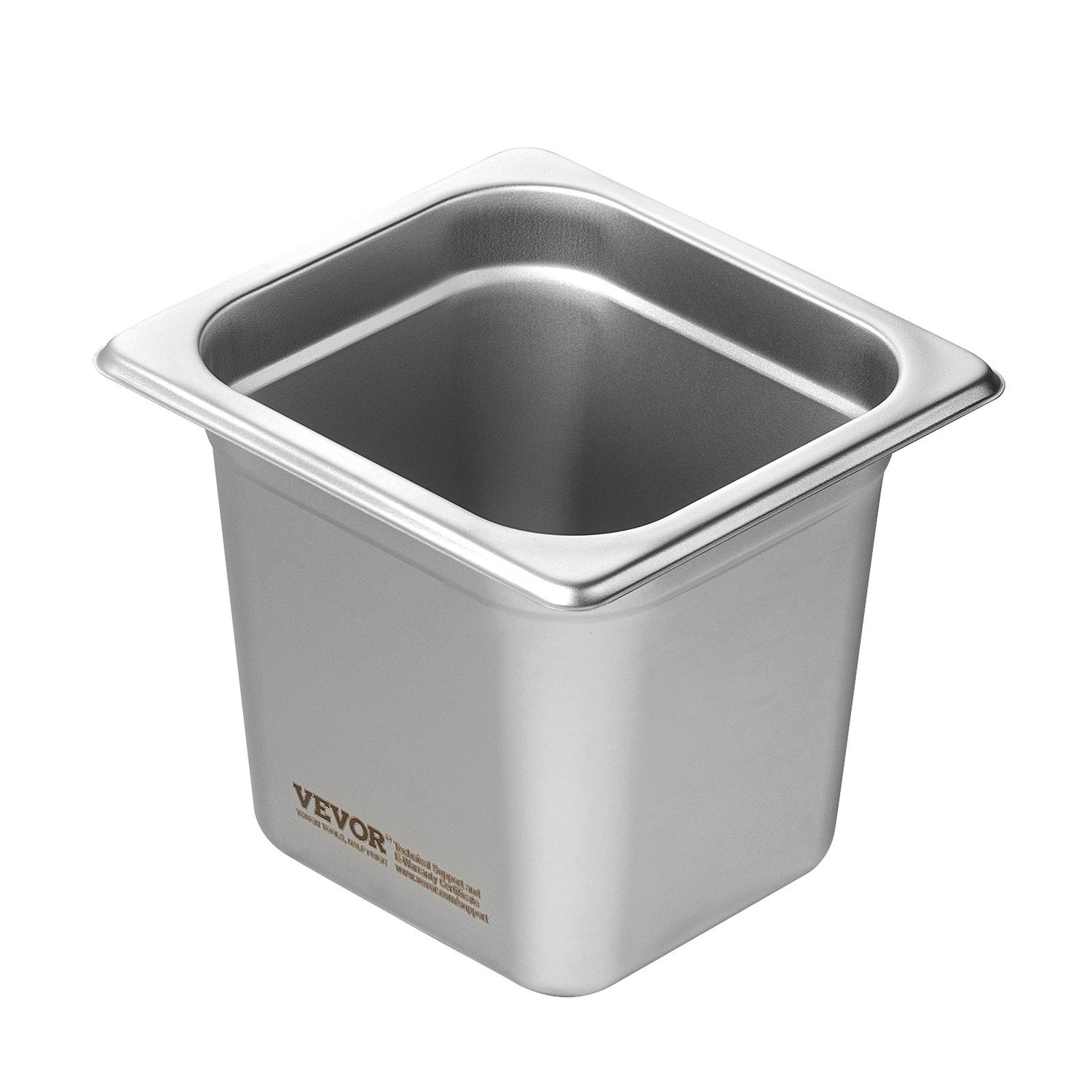 6 Pack Hotel Pans, Size Anti-Jam Steam Pan, 0.8mm Thick Stainless Steel Restaurant Steam Table Pan, 6-Inch Deep Commercial Table Pan, Catering Storage Food Pan, For Industrial &amp; Scientific