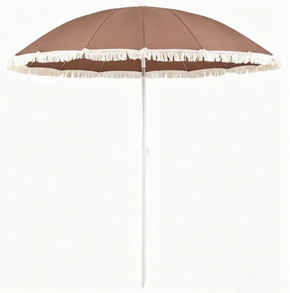 7 FT Boho Patio Umbrella With Fringe Tassel, 30&
