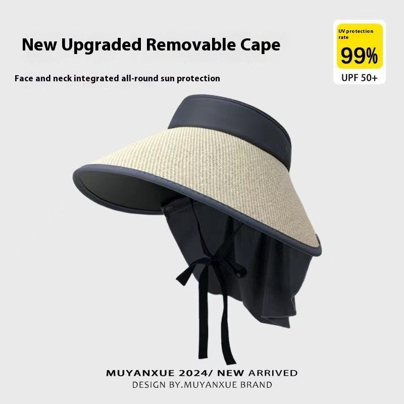 Plus-sized Brim Sun-proof Sun Protection Hat Women&