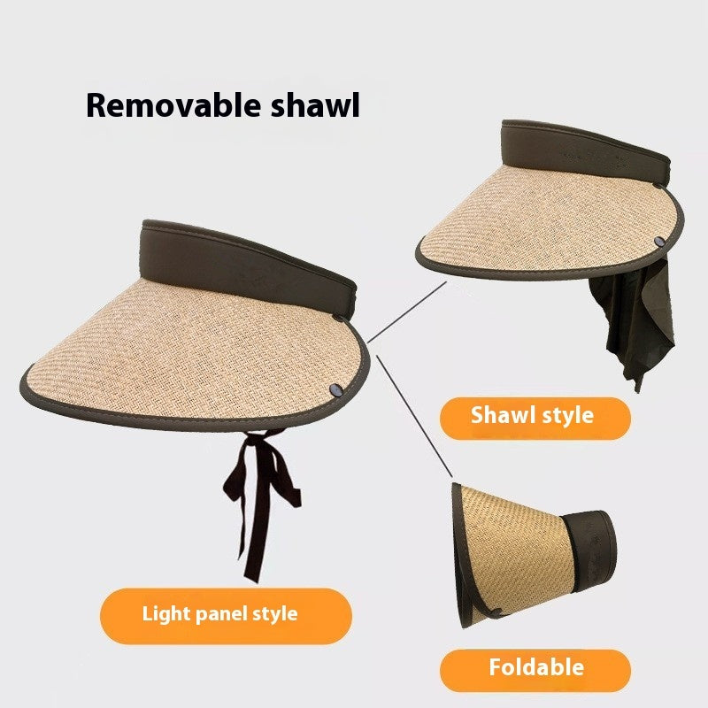 Plus-sized Brim Sun-proof Sun Protection Hat Women&