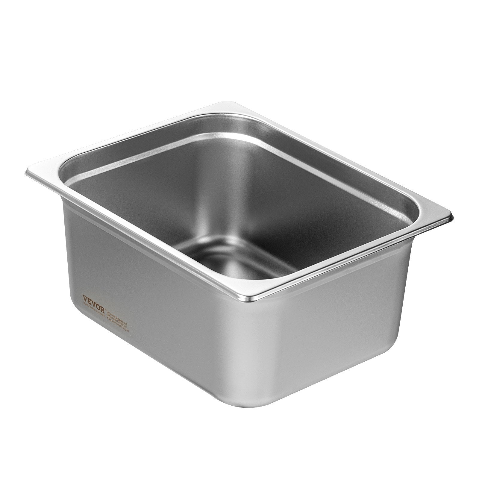 6 Pack Hotel Pans, 1/2 Size Anti-Jam Steam Pan, 0.8mm Thick Stainless Steel Restaurant Steam Table Pan, 6-Inch Deep Commercial Table Pan, Catering Storage Food Pan, For Industrial &amp; Scientific