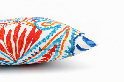 2 Pack Outdoor Throw Pillows, Waterproof &amp; Fade-Resistant Patio Cushions For Garden, Porch, Poolside Furniture - Soft &amp; Comfortable Decorative Pillow Covers 18x18 Inch, Paisley Multi