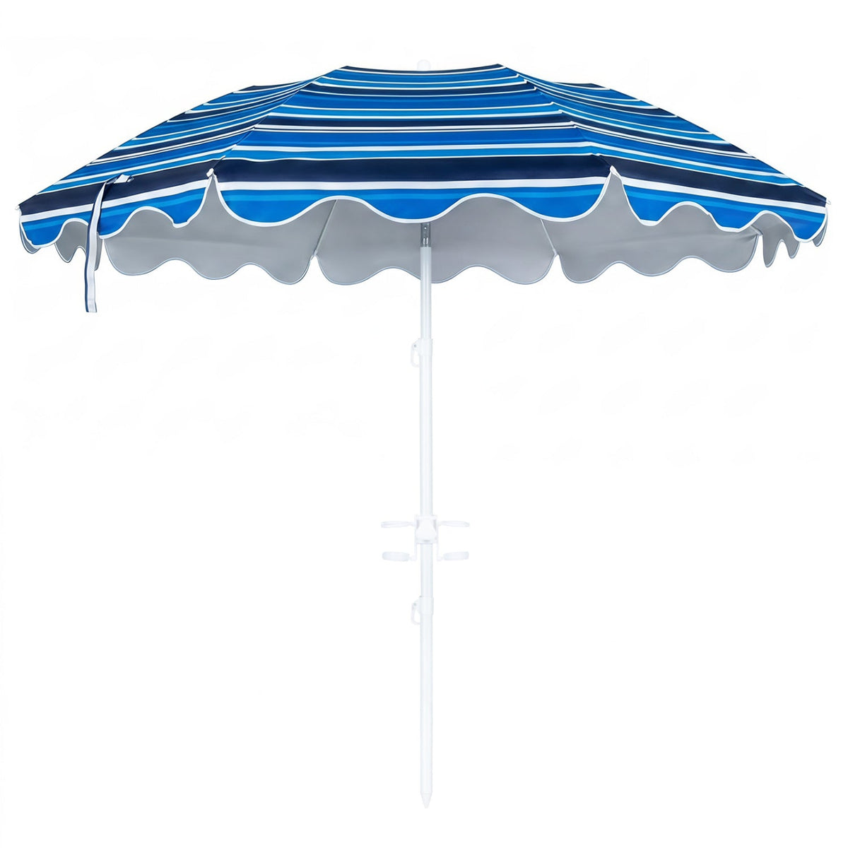 Beach Umbrella 6.5 FT with UPF 50+ Sun Protection &amp; Sand Anchor