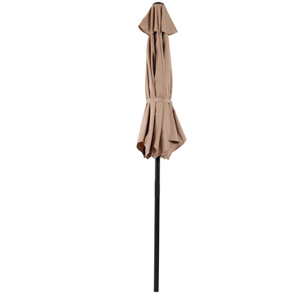10FT Patio Umbrella with Tilt and Crank Mechanism - Multiple Colors
