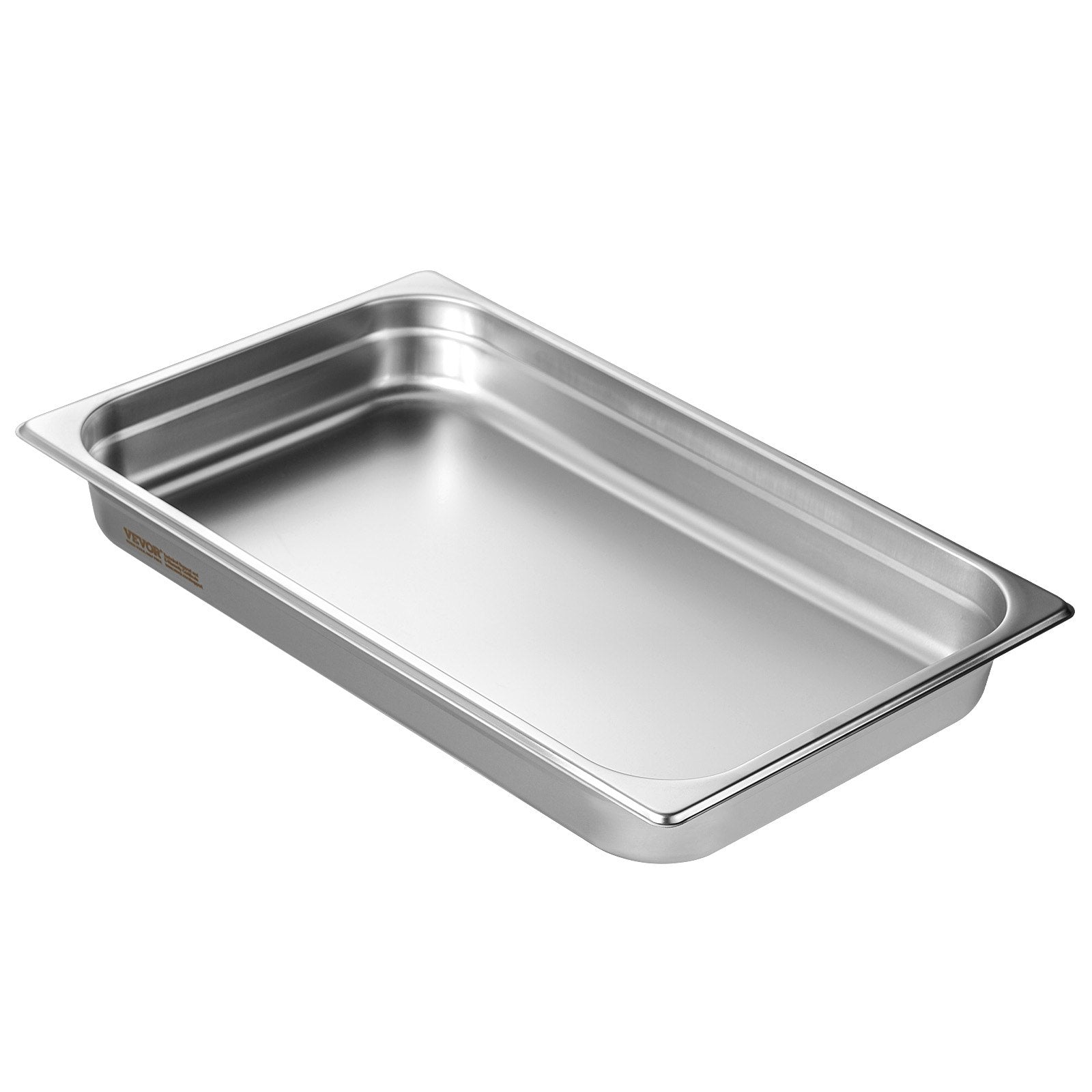 6 Pack Hotel Pans, Full Size Anti-Jam Steam Pan, 0.8mm Thick Stainless Steel Restaurant Steam Table Pan, 2.5-Inch Deep Commercial Table Pan, Catering Storage Food Pan, For Industrial &amp; Scientifi