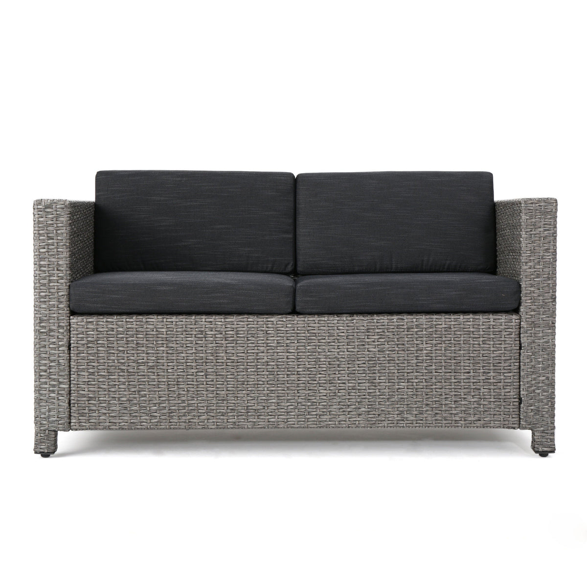 Puerta 4-Piece Outdoor Furniture Set with Water-Resistant Cushions - Rattan