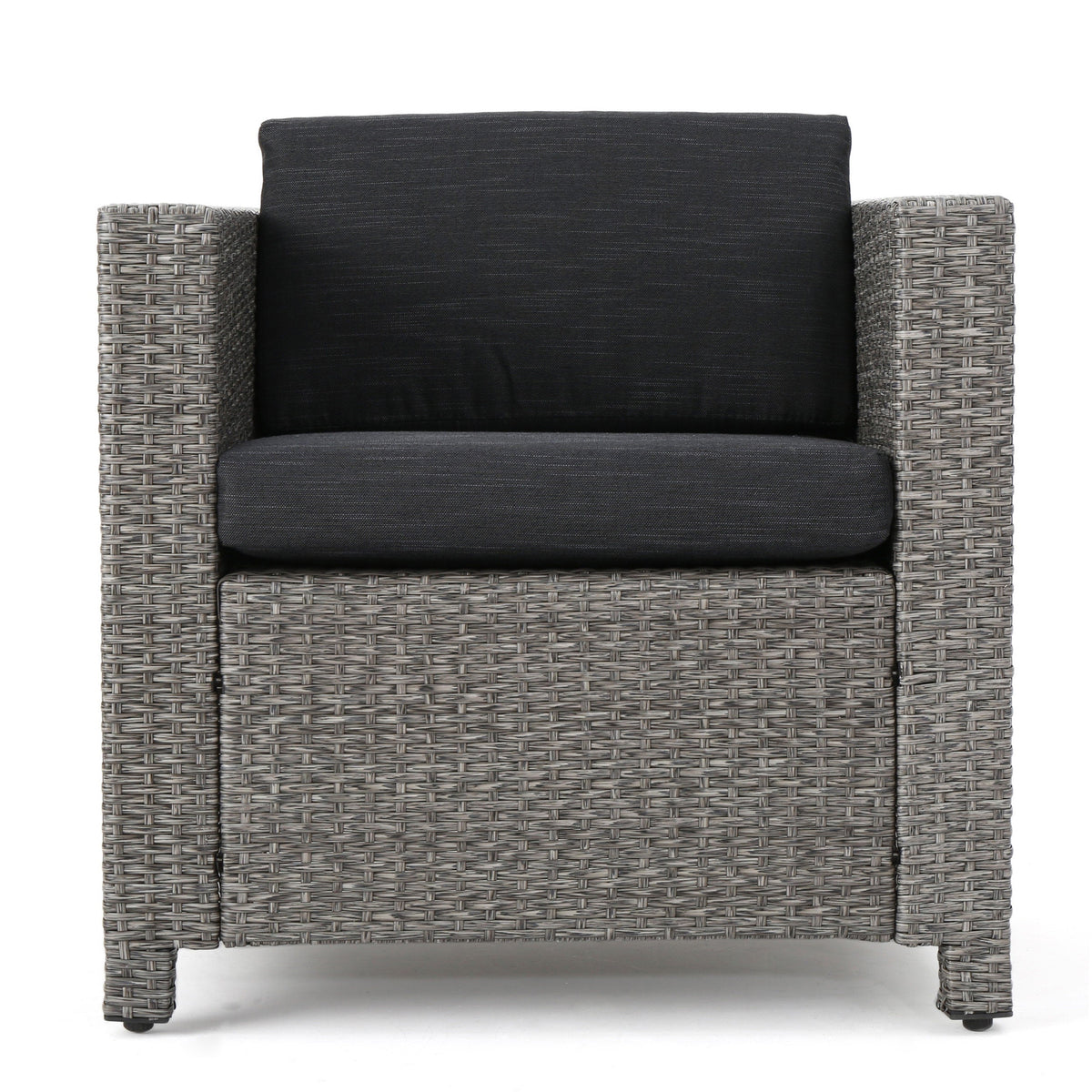 Puerta 4-Piece Outdoor Furniture Set with Water-Resistant Cushions - Rattan