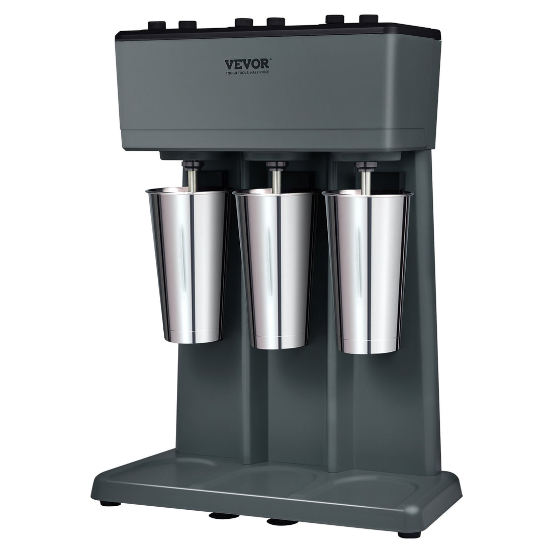 Milkshake Maker, 375W X 3 Electric Milkshake Machine, Triple Heads Drink Mixer Blender Machine, 3-Speed Milkshake Mixer With 3 X 820 Ml Stainless Steel Cups, For Commercial And Home
