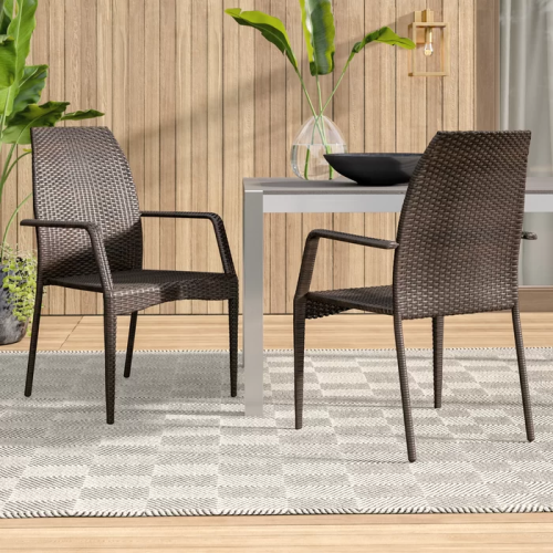 Outdoor Wicker Chairs, 54020 KD MP2, 2 Chairs Set