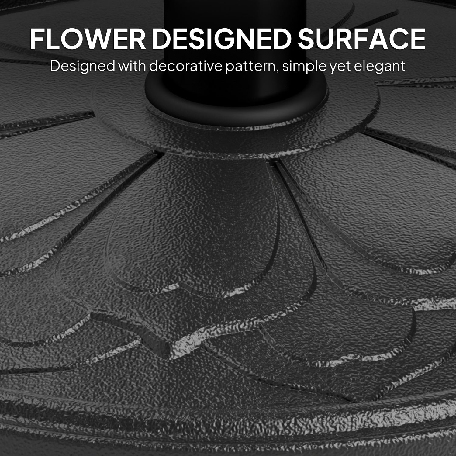 Round Patio Umbrella Base, 26 lbs Resin Outdoor Umbrella Stand Base, Patio Umbrella Stand for 1.3"/1.5"/1.9" Umbrella Poles for Outdoor, Lawn, Poolside, Black