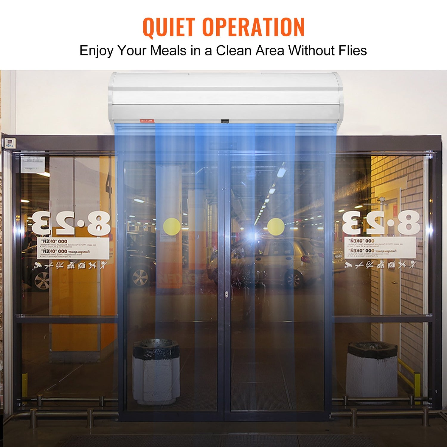 36" Commercial Indoor Air Curtain Super Power 2 Speeds 900CFM, Wall Mounted Air Curtains For Doors, Indoor Over Door Fan With Heavy Duty Limit Switch, Easy-Install 110V Unheated