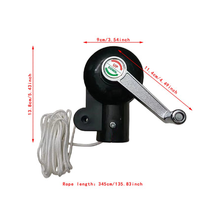 Parasol Hand Crank Replacement Sturdy Patio Umbrella Crank Handle Sunshade Attachment for Lawn Courtyard Picnic Party Pool