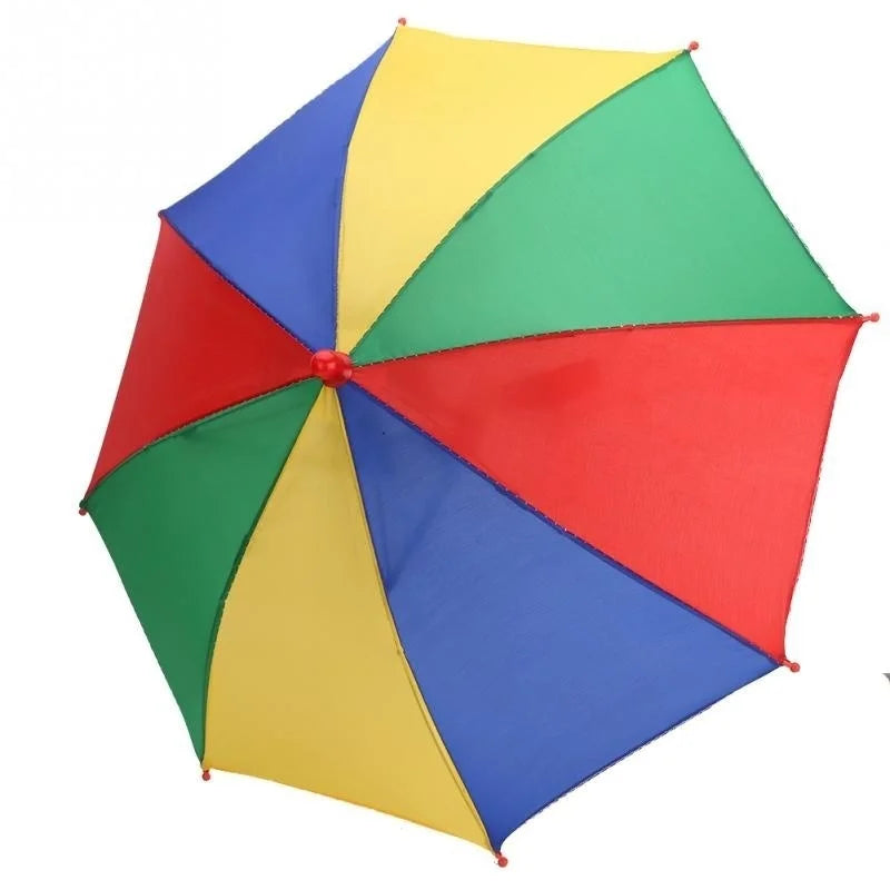 Colorful Foldable Windproof Fish Umbrella Hiking Beach Camping Sun Protecto Head Hat Children Outdoor Creative Sunshine Umbrella