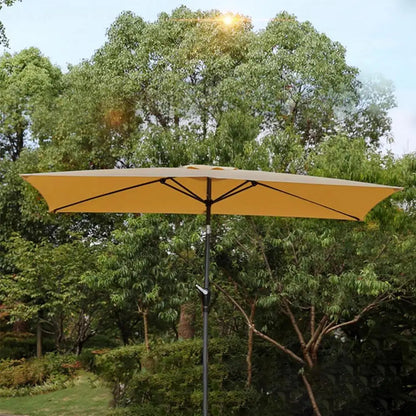 2x3m Rectangular Patio Umbrella Cloth Replacement Canopy Summer UV Protection Cantilever Parasol Top For Outdoor Deck Backyard