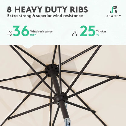 Outdoor Umbrella Folds Inside Pole Big Size Garden Outdoor Aluminum Frame Patio Umbrellas Table Umbrella Outdoor Patio