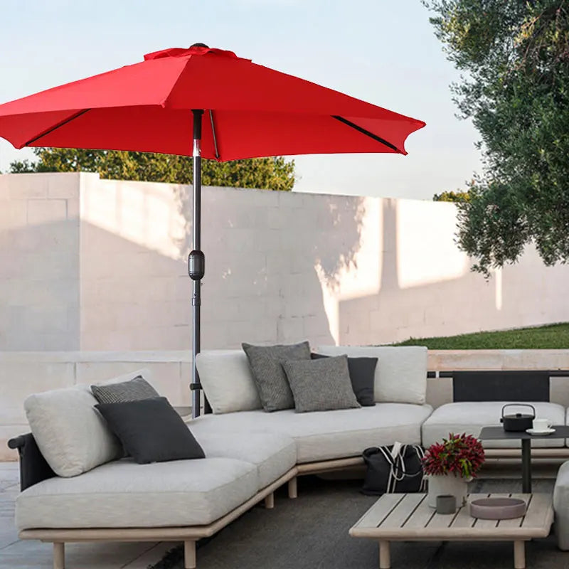 2/2.7/3M Parasol Replacement Cloth Without Stand Parasol Umbrella Cover Waterproof Sunshade Cloth Canopy Patio Garden Cover