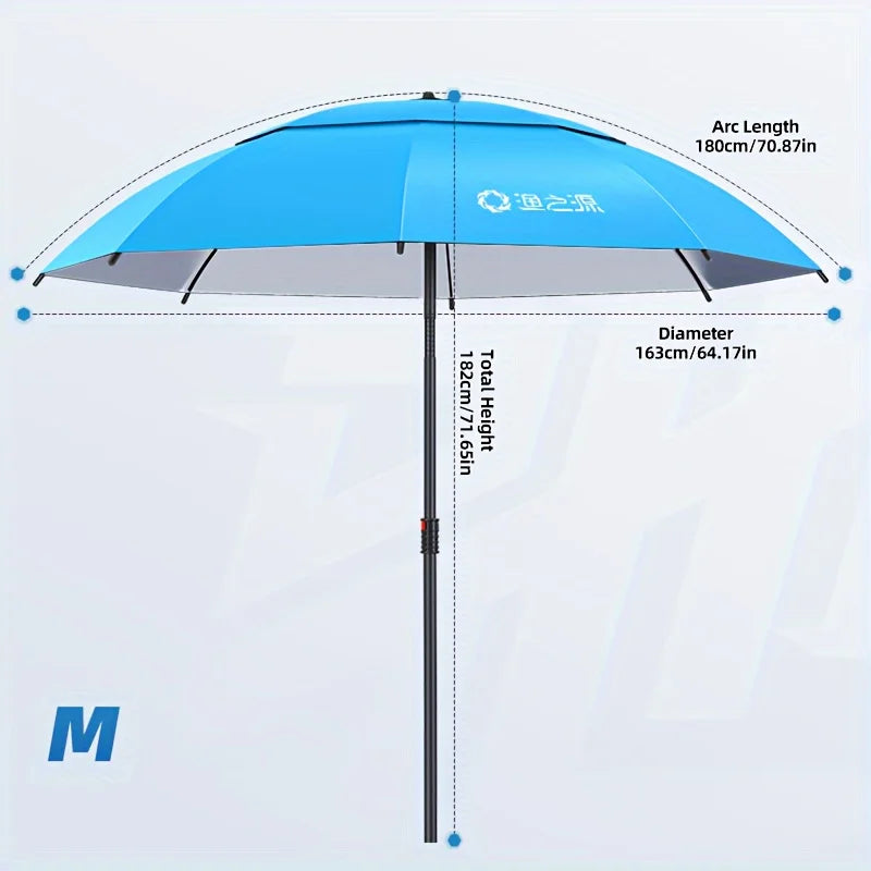 Fishing Umbrella, Outdoor Sunshade Umbrella for Anglers, Portable, For Fishing, Stall, Garden, Shop &amp; Outdoor Activities
