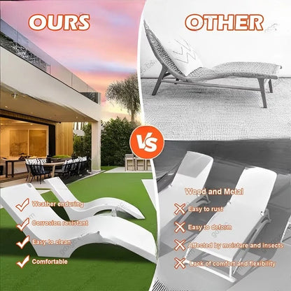 Garden Pool Resort Furniture Outdoor Loungers Water Sun Loungers