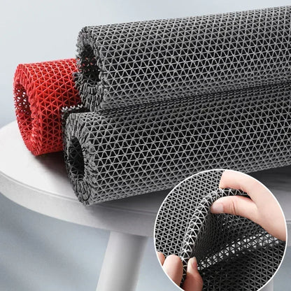 Drainage Non Slip Commercial Floor Mat PVC Drainage Bathroom Pool Floor Mat Mesh Big Hollow Door Mat Roll for Swim Pool