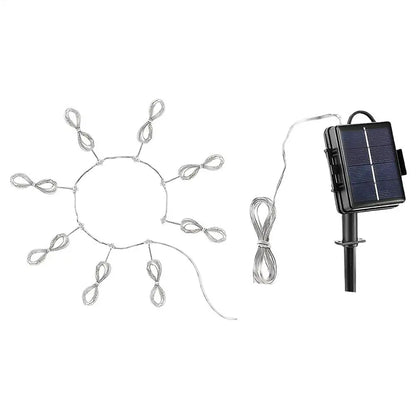 Solar Umbrella String Light 104 LED Parasol String Lamp With 8 Lighting Mode Waterproof Outdoor Lighting Beach Garden Decoration