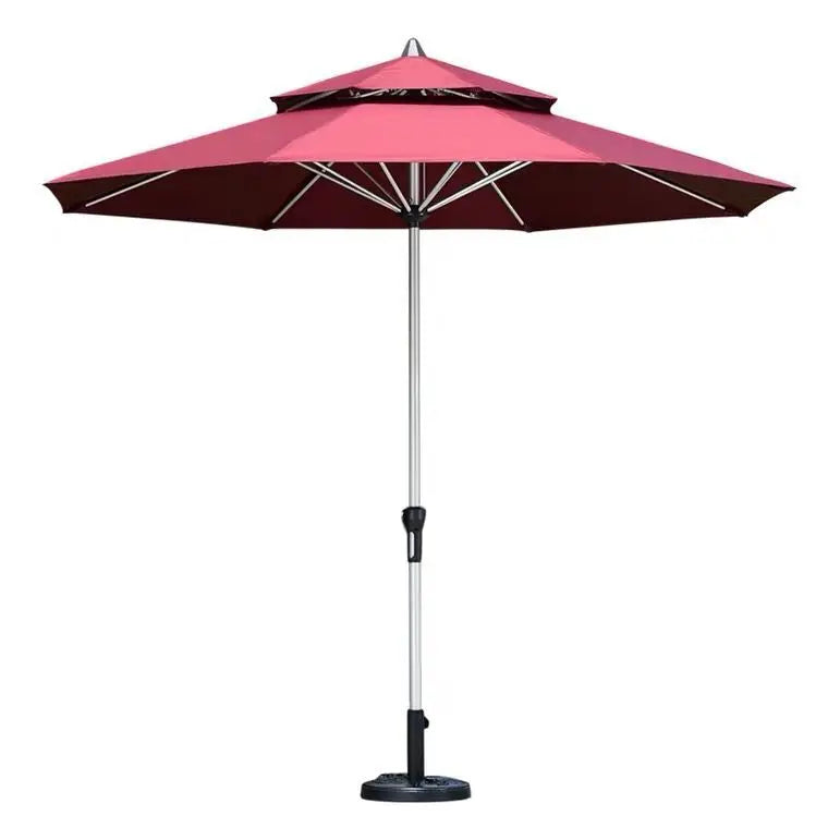 Outdoor Hot Sale Garden Furniture Set Umbrella High Quality Patio Umbrella Double Top Middle Pole Umbrella