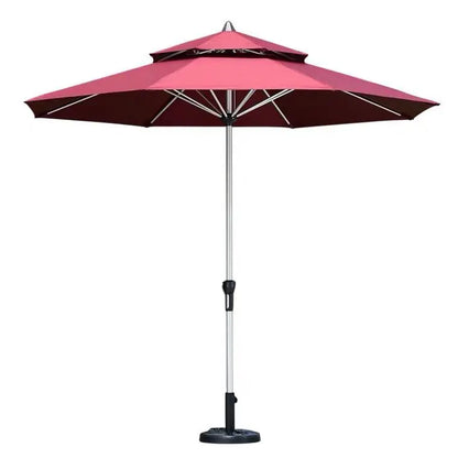 Outdoor Hot Sale Garden Furniture Set Umbrella High Quality Patio Umbrella Double Top Middle Pole Umbrella