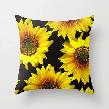 Sunflower Cushion Cover Summer Sofa Pillow  Bedroom Home Decor Car Office