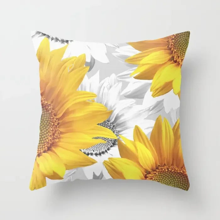 Sunflower Cushion Cover Summer Sofa Pillow  Bedroom Home Decor Car Office