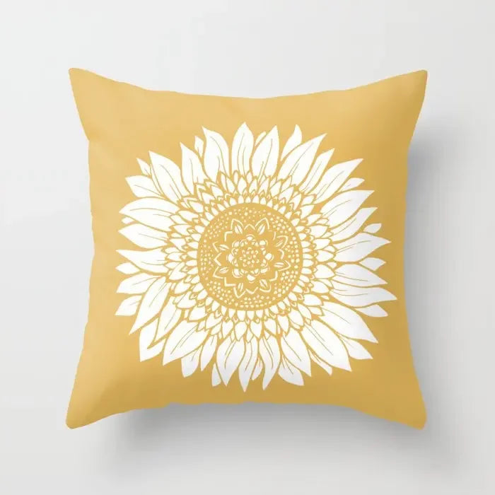 Sunflower Cushion Cover Summer Sofa Pillow  Bedroom Home Decor Car Office