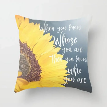 Sunflower Cushion Cover Summer Sofa Pillow  Bedroom Home Decor Car Office